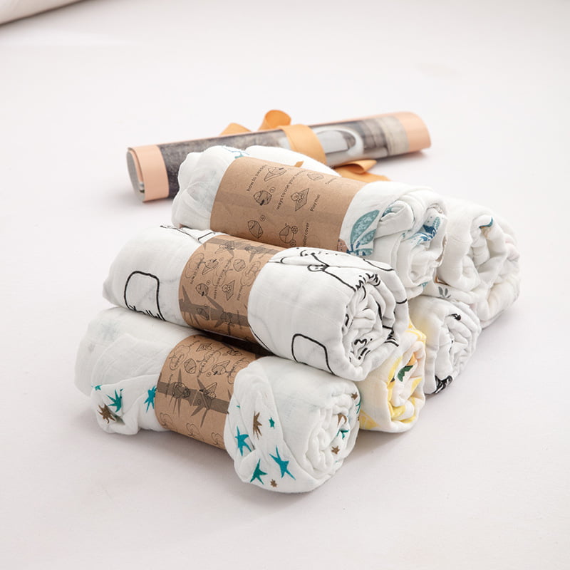Custom-printed swaddles